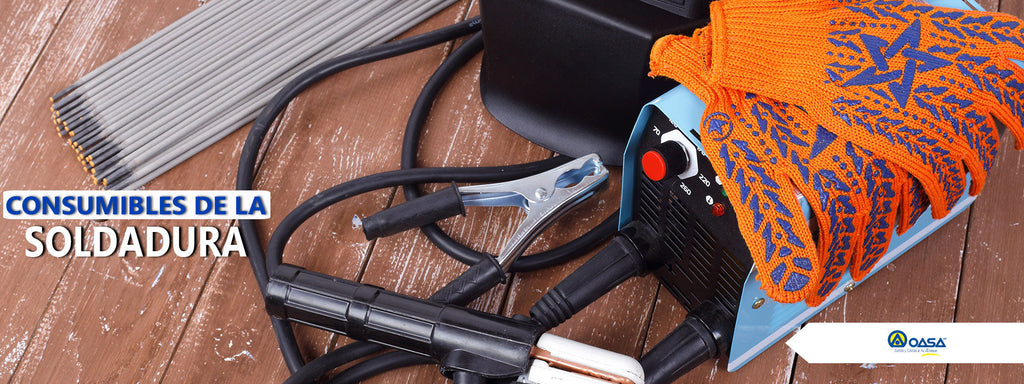 Los consumibles de soldadura que necesitas conocer: Electrodos, alambres, gases y flujo.
